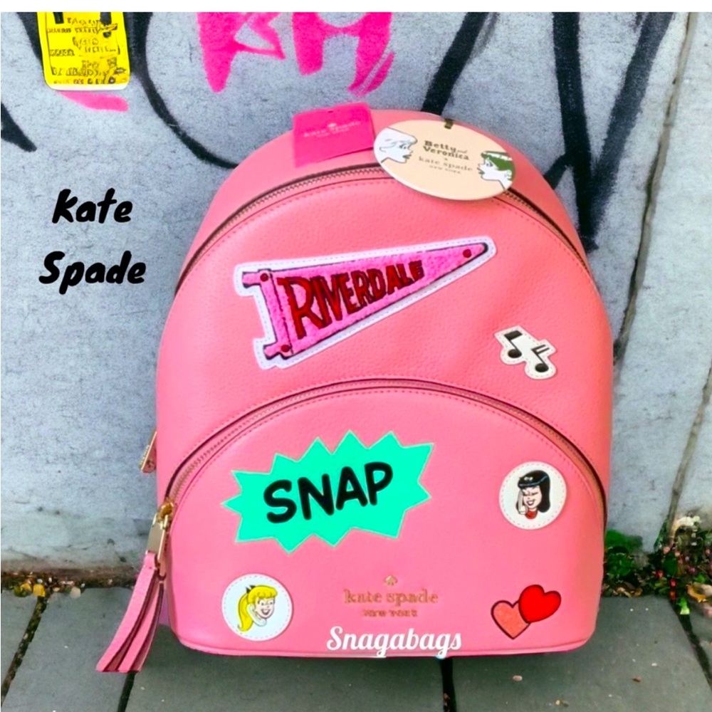 KATE SPADE NWT ARCHIE COMICS MEDIUM LEATHER BACKPACK BETTY AND VERONICA